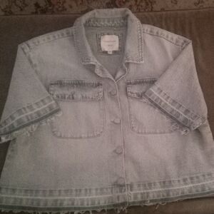 Habitual Washed Gray Denim Jacket